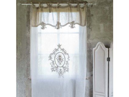 ZÁVES BOUQUET 140*300 BLANC MARICLO (A17072)