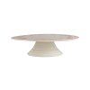 plat sur pied faustine bordeaux d32xh8cm faience 202330 202330 DEB WEB