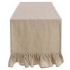 RUNNER S VOLÁNOM 40*140 FRILL BLANC MARICLO (A3407599BG)